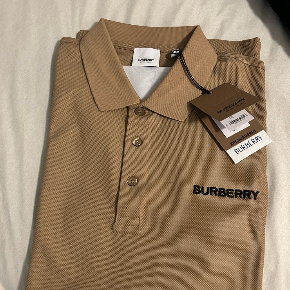 Burberry Camel Polo Shirt for Men